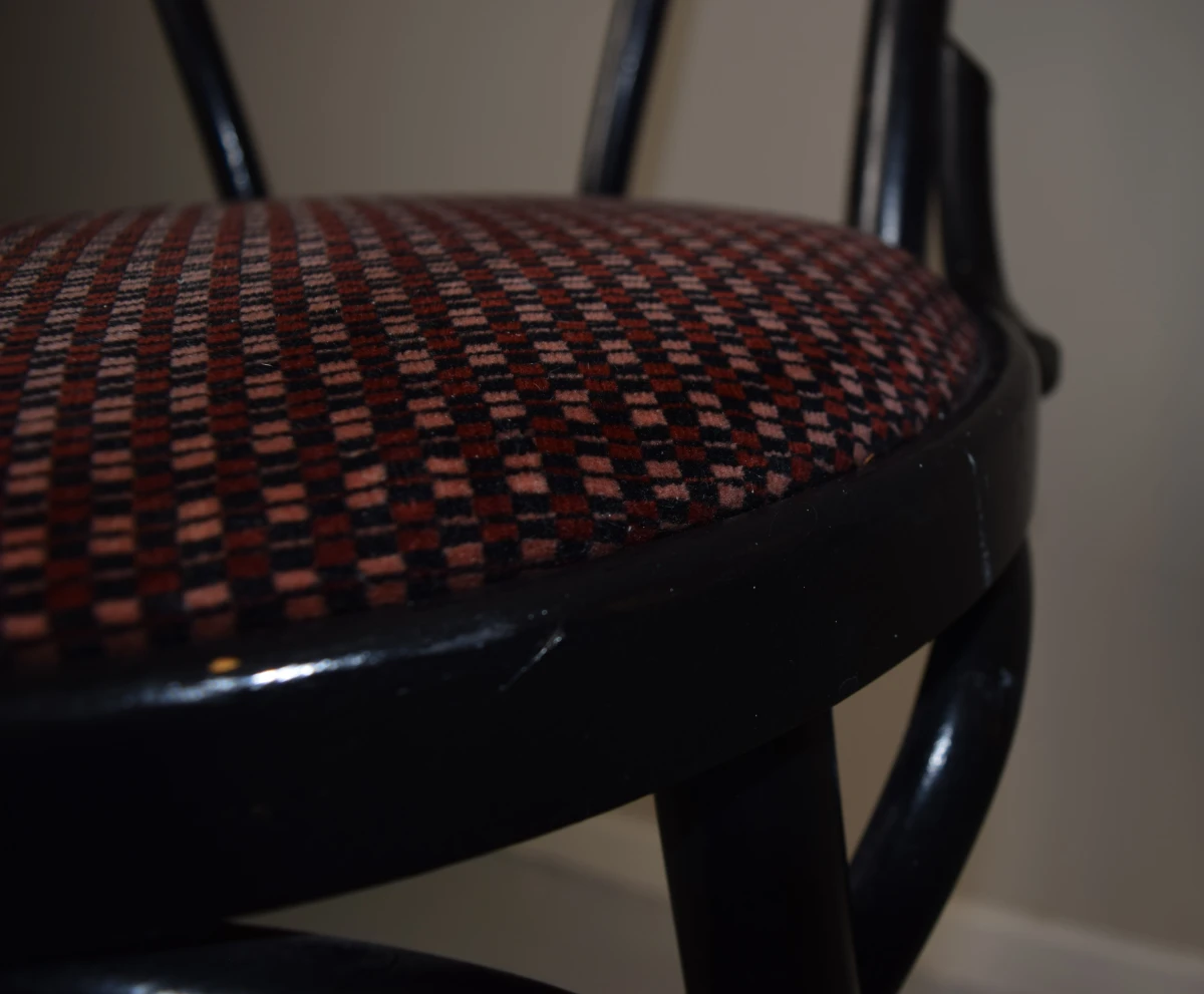 Thonet-stijl bentwood barkruk