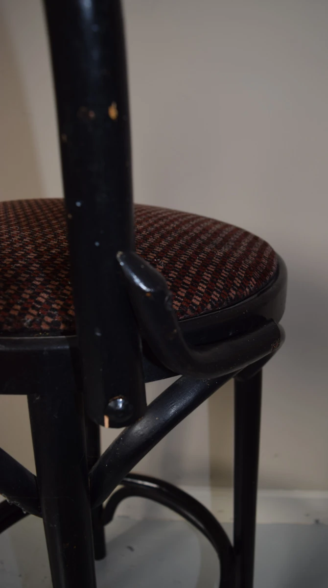 Thonet-stijl bentwood barkruk