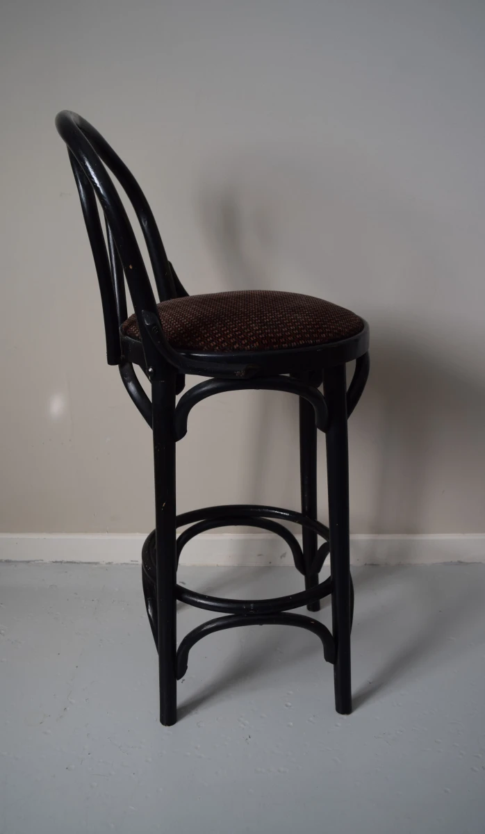 Thonet-stijl bentwood barkruk