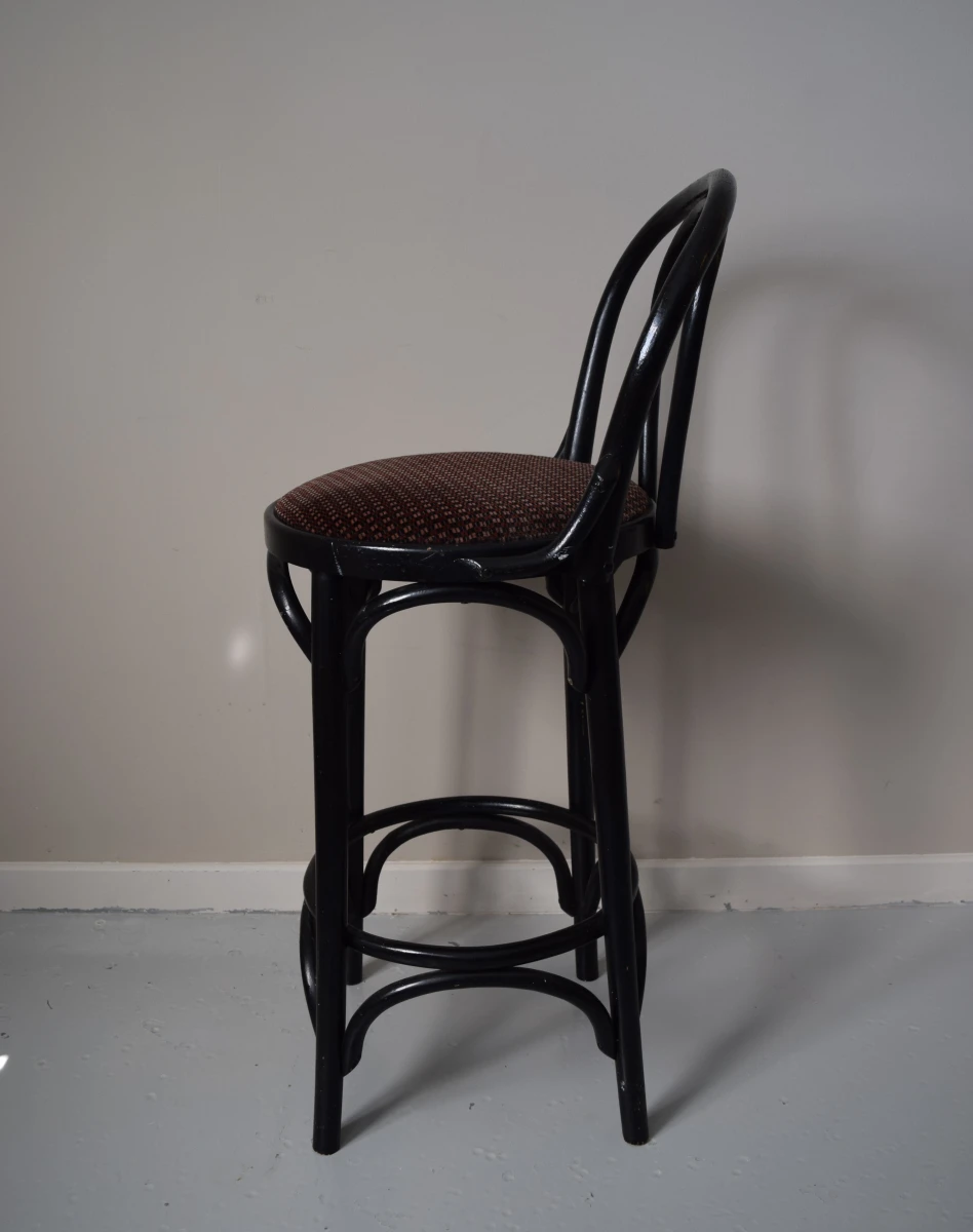 Thonet-stijl bentwood barkruk
