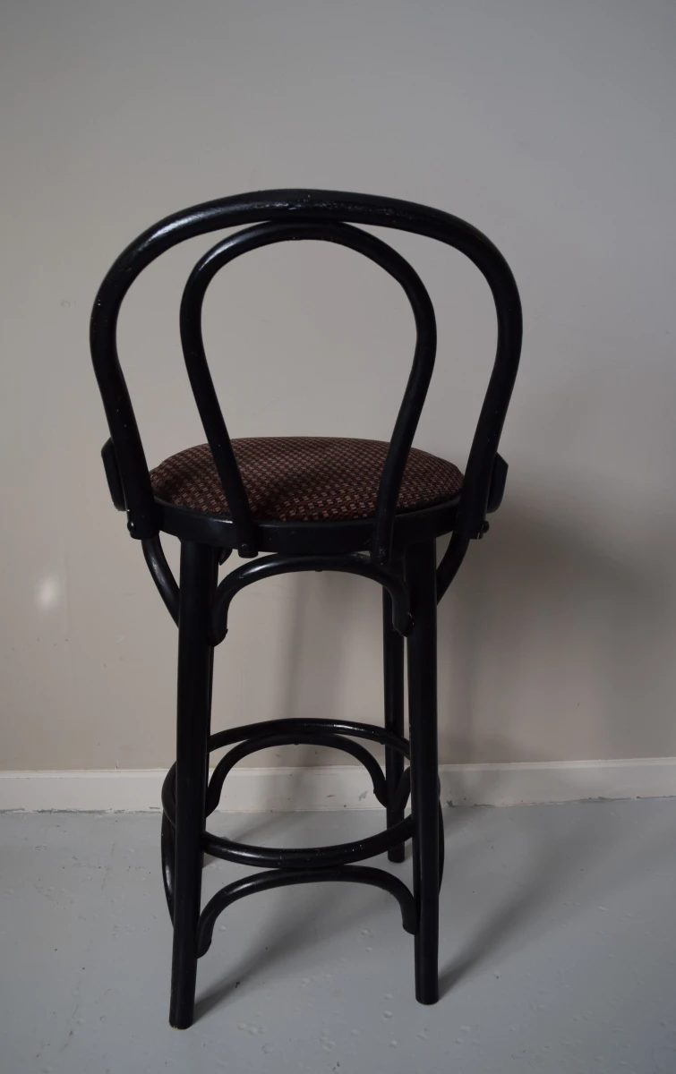 Thonet-stijl bentwood barkruk