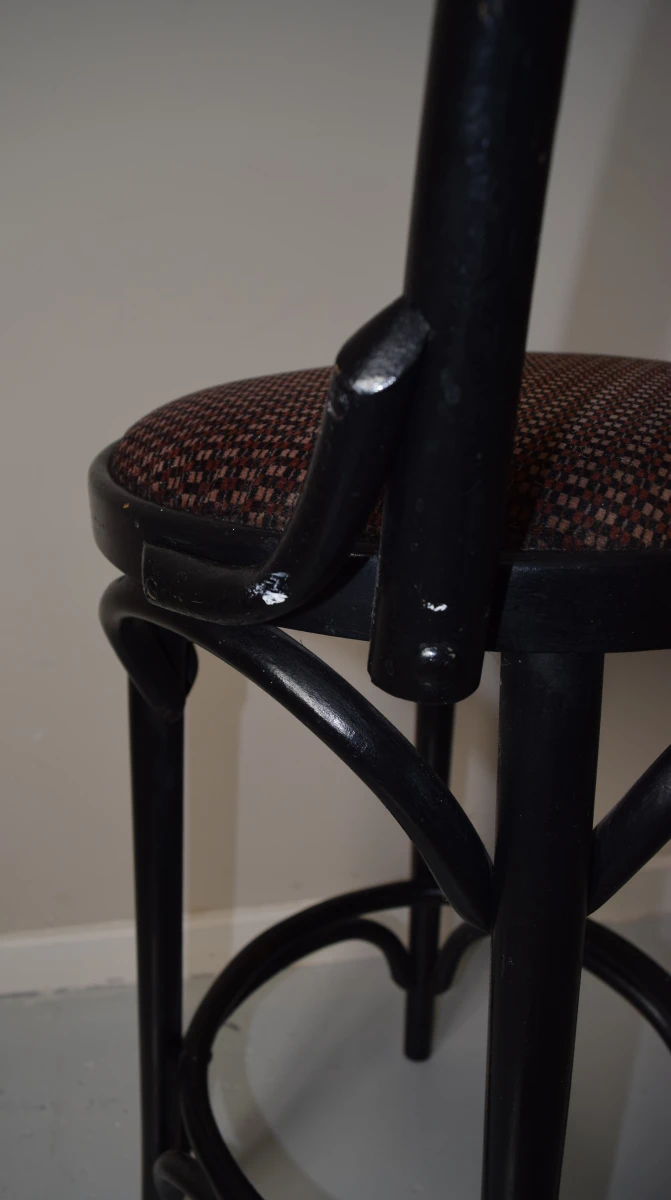 Thonet-stijl bentwood barkruk