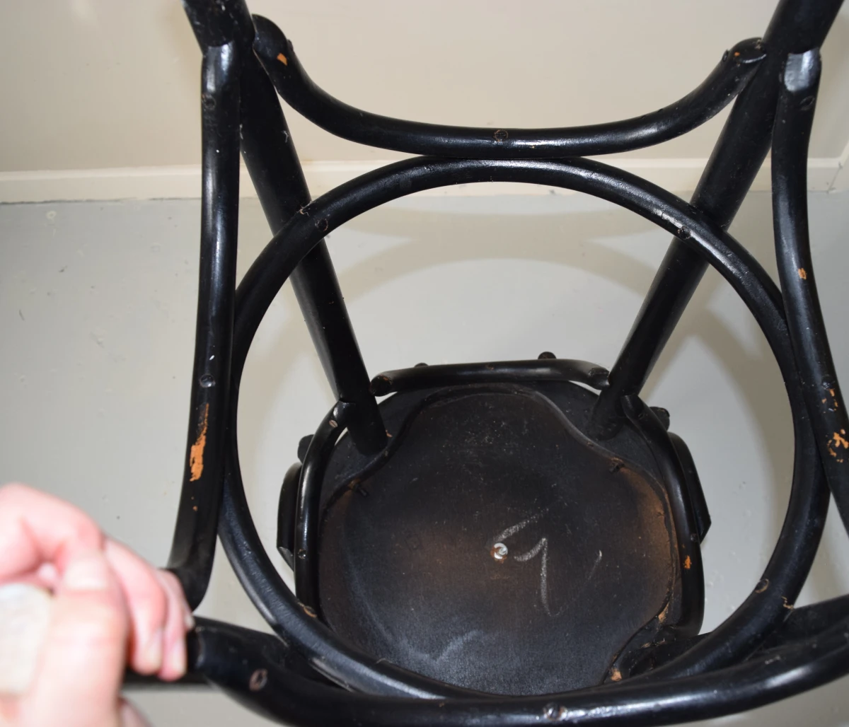 Thonet-stijl bentwood barkruk