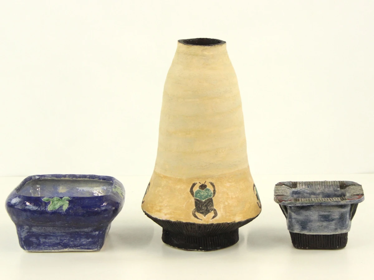 Set van 3 decoratieve keramische artikelen - AM 96