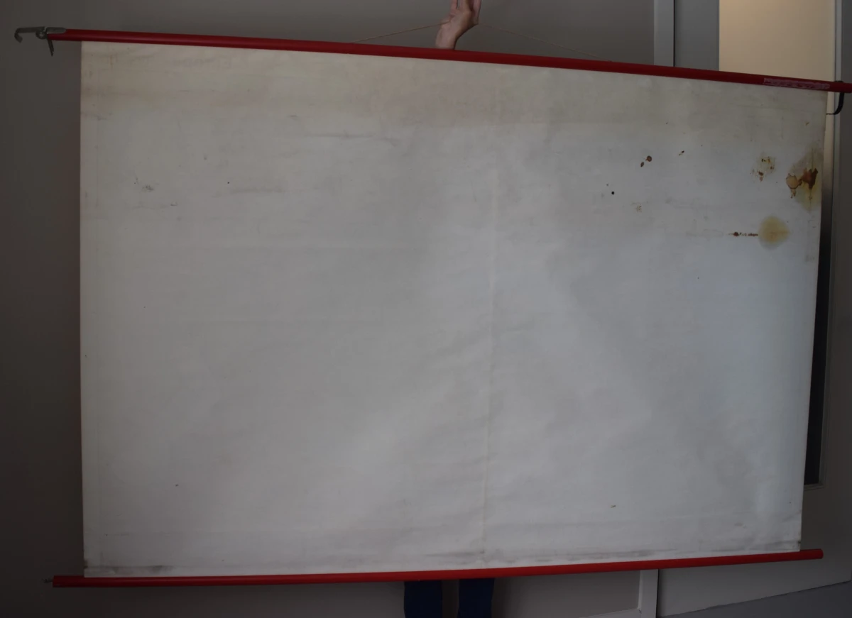 Vintage schoolwandkaart: Europa physisch