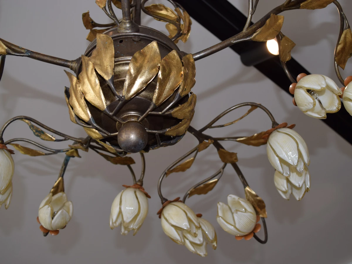 Vintage Bloemen kroonluchter - foto 5