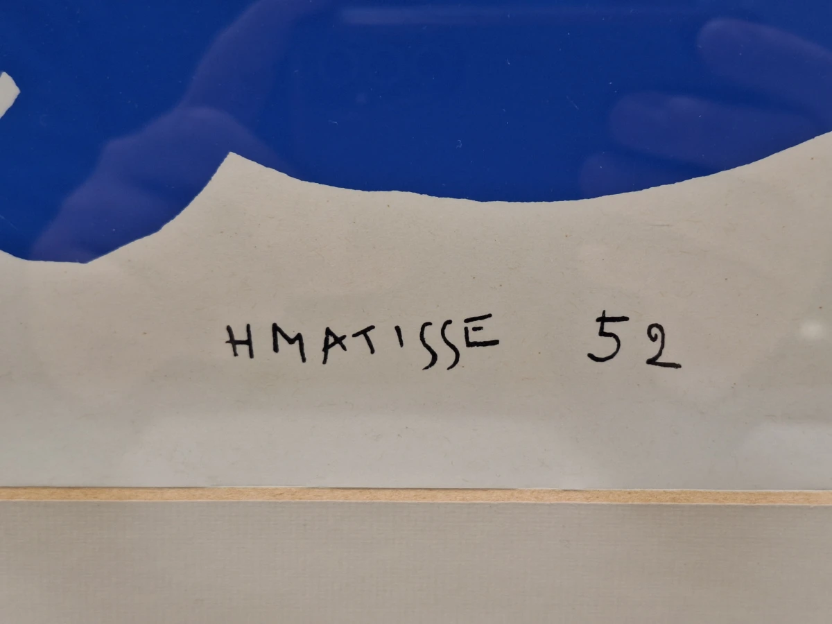 Vintage lithografische kunstdruk - Henri Matisse - Nu Bleu III (1952)