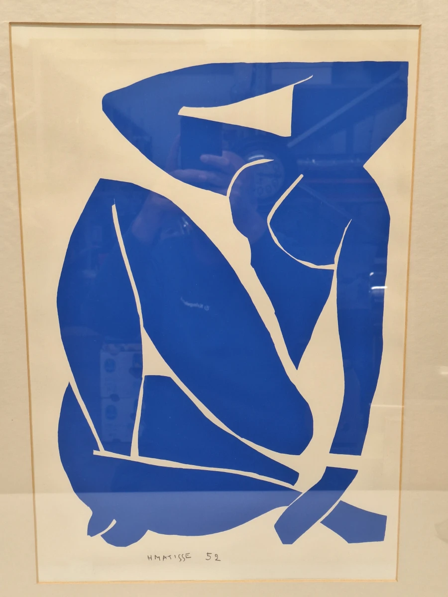 Vintage lithografische kunstdruk - Henri Matisse - Nu Bleu III (1952)