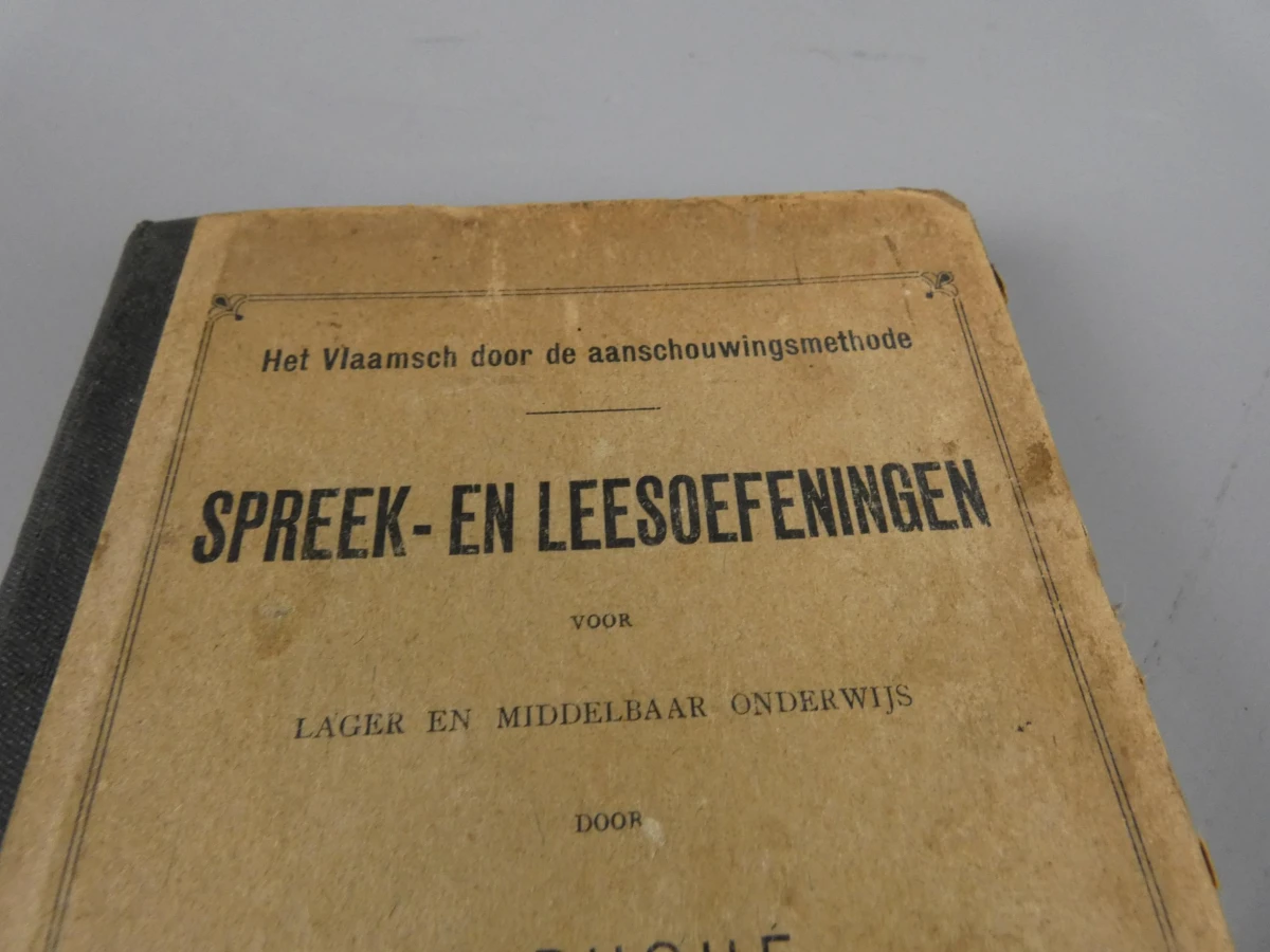 Antiek schoolboek "Spreek- en Leesoefeningen" -  J. Duque 1912