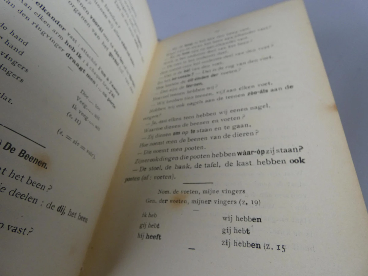 Antiek schoolboek "Spreek- en Leesoefeningen" -  J. Duque 1912