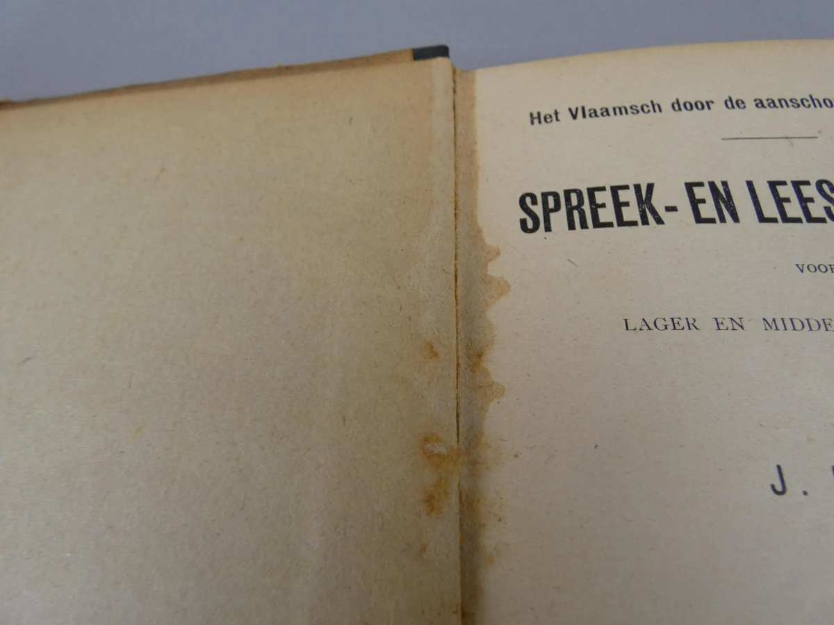 Antiek schoolboek "Spreek- en Leesoefeningen" -  J. Duque 1912