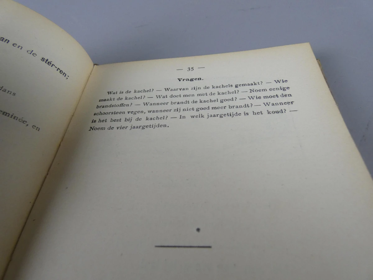Antiek schoolboek "Spreek- en Leesoefeningen" -  J. Duque 1912