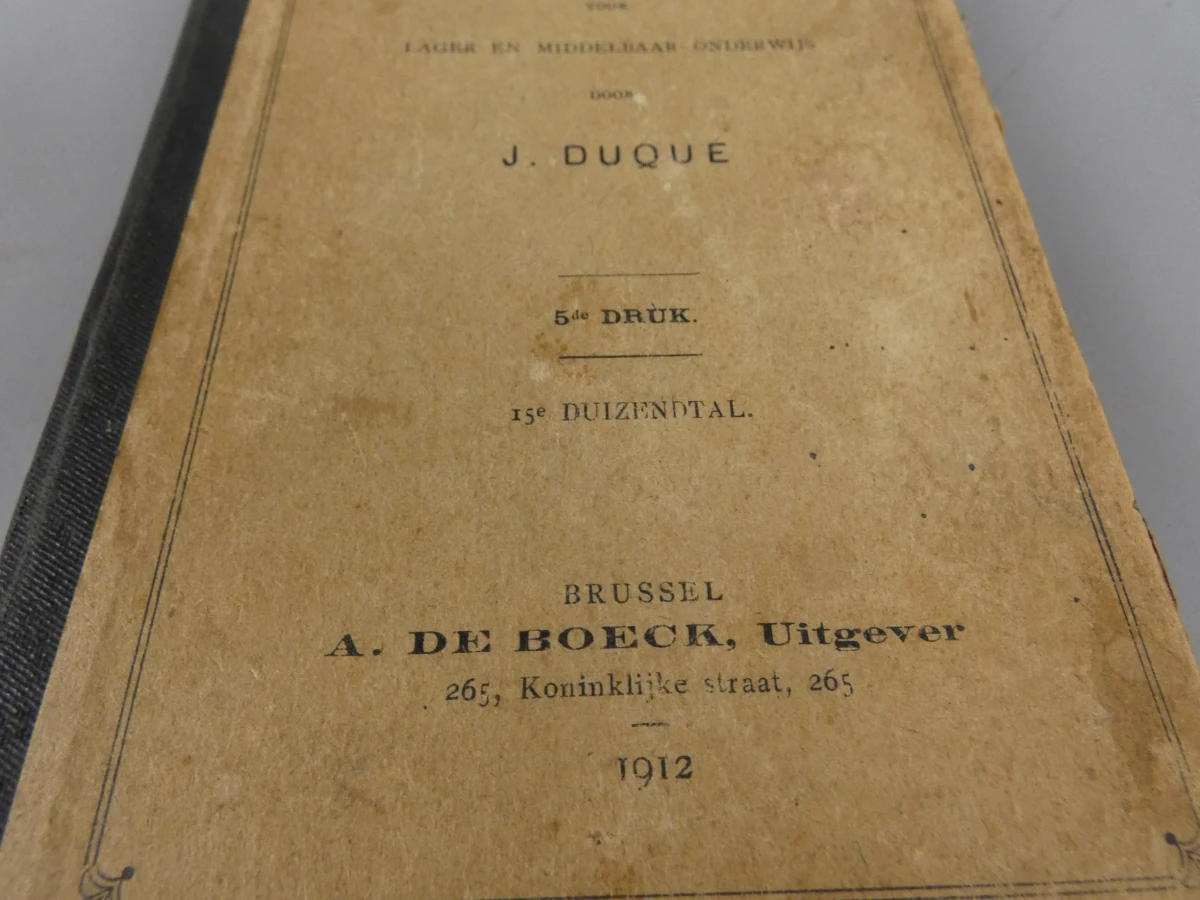 Antiek schoolboek "Spreek- en Leesoefeningen" -  J. Duque 1912