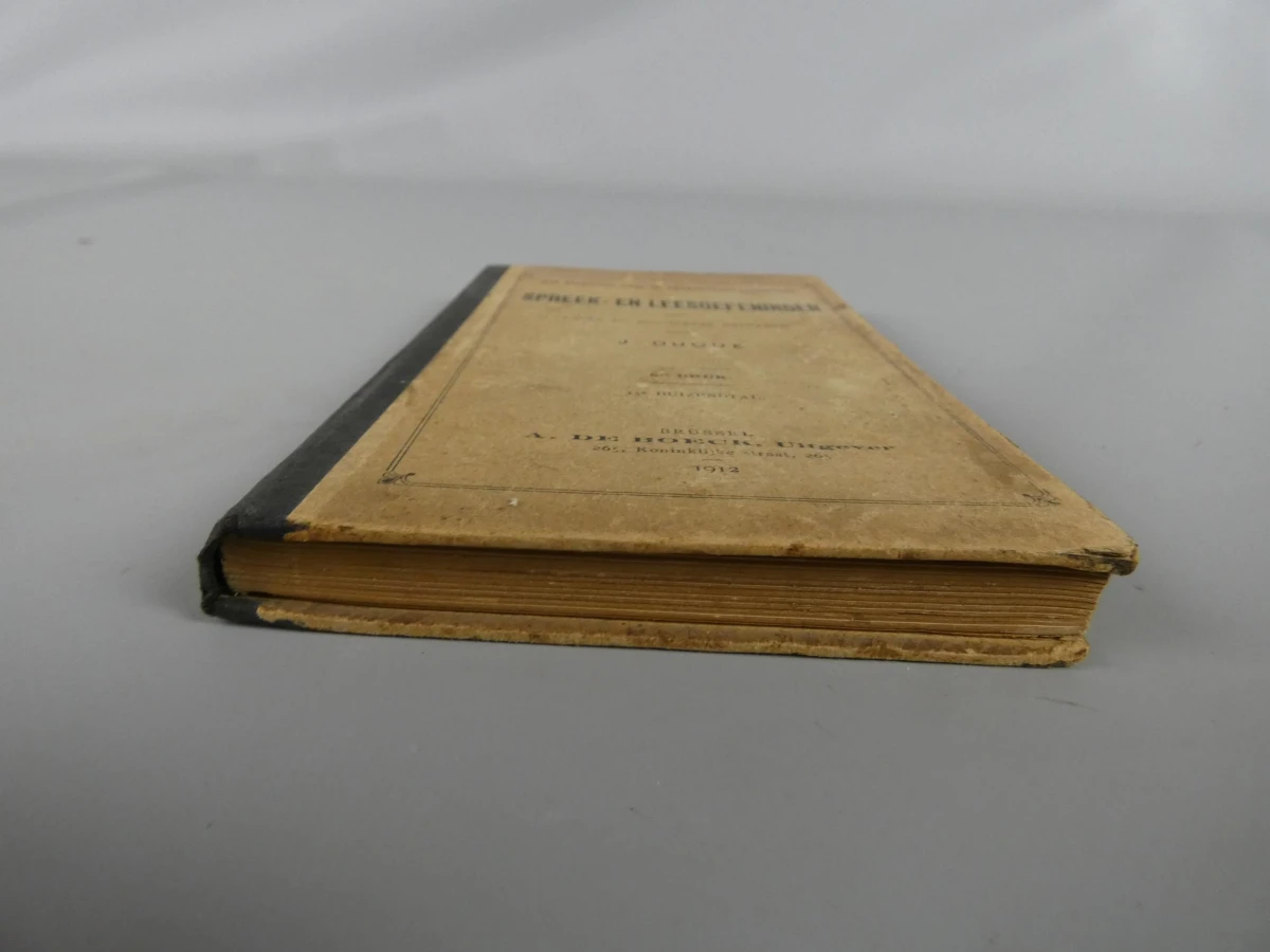 Antiek schoolboek "Spreek- en Leesoefeningen" -  J. Duque 1912