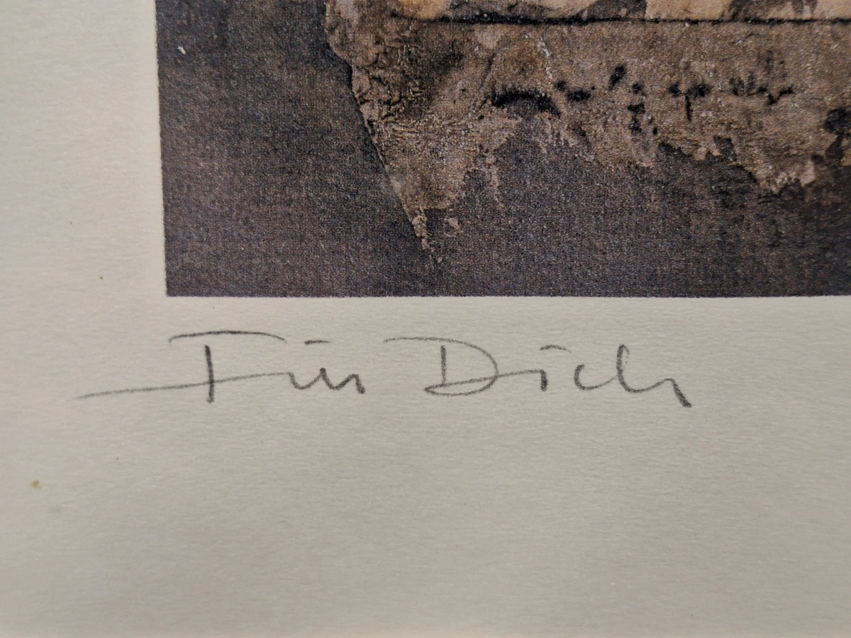 "Fur Dich" – Een Poëtische Kleurenlitho door Fiham (1988)