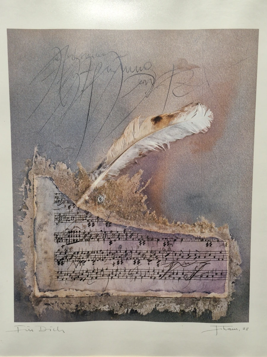 "Fur Dich" – Een Poëtische Kleurenlitho door Fiham (1988)