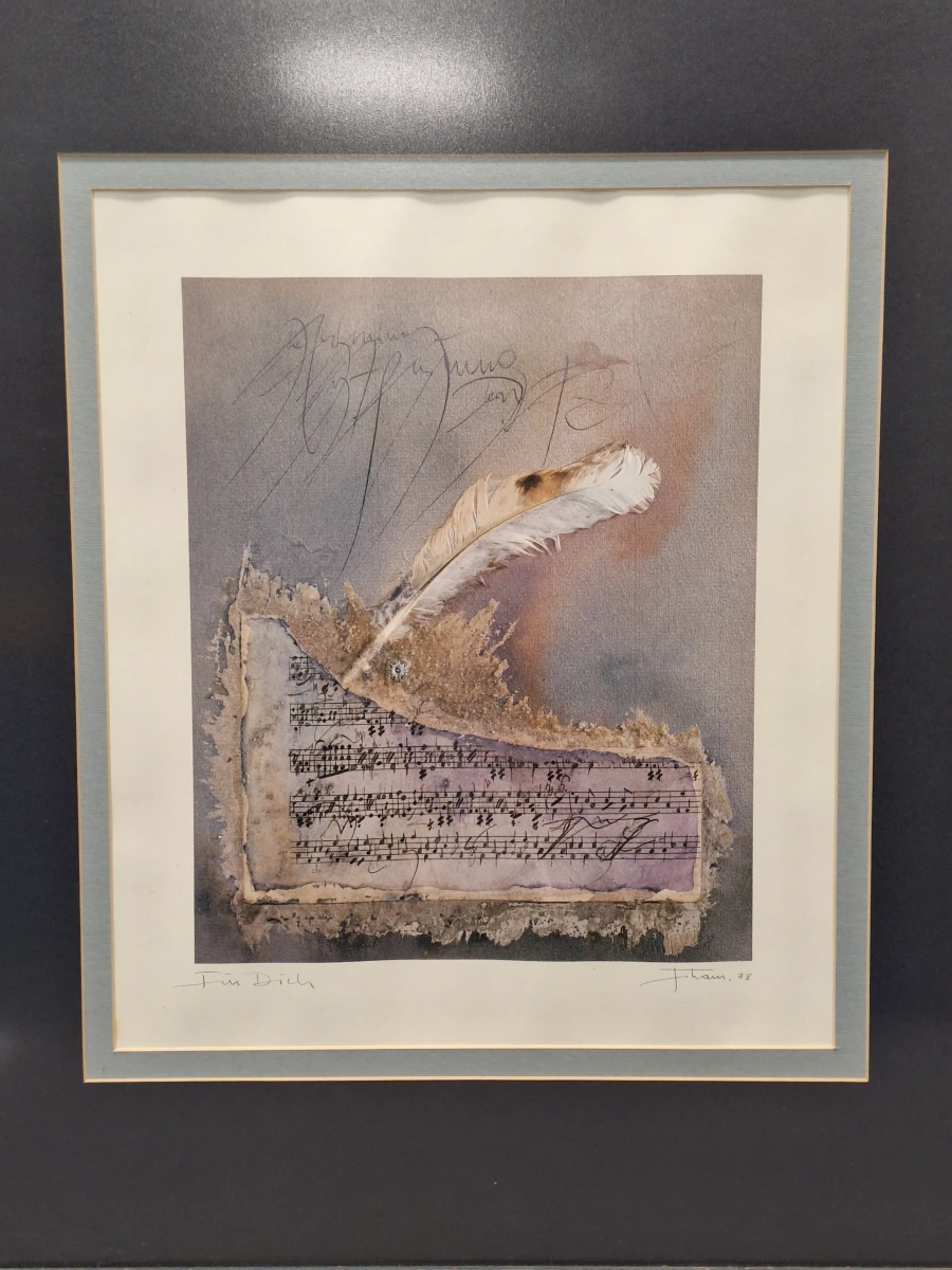 "Fur Dich" – Een Poëtische Kleurenlitho door Fiham (1988)