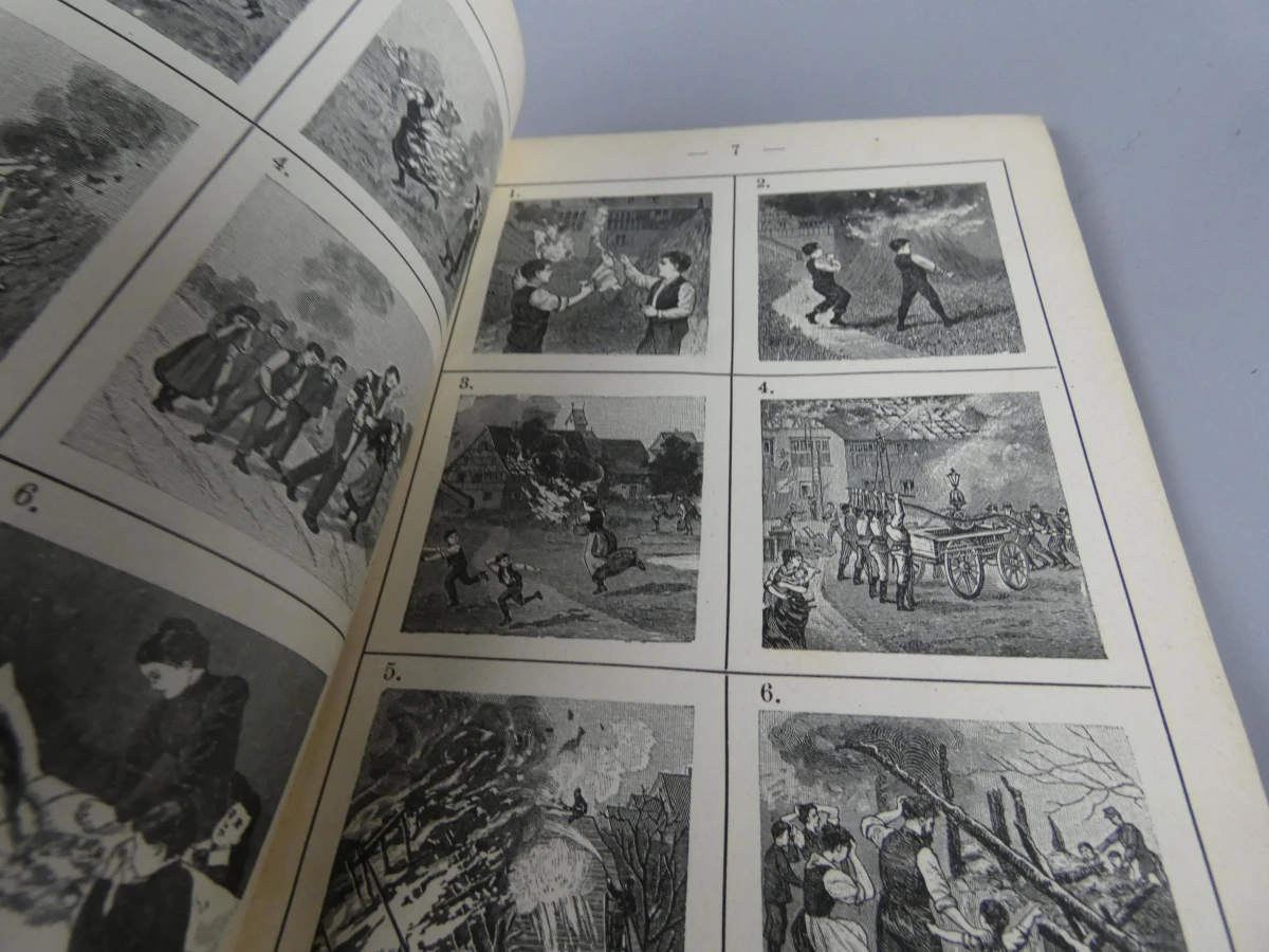 Antiek Belgisch schoolboek BILDERSAAL FÜR DEN SPRACHENUNTERRICHT" 1911