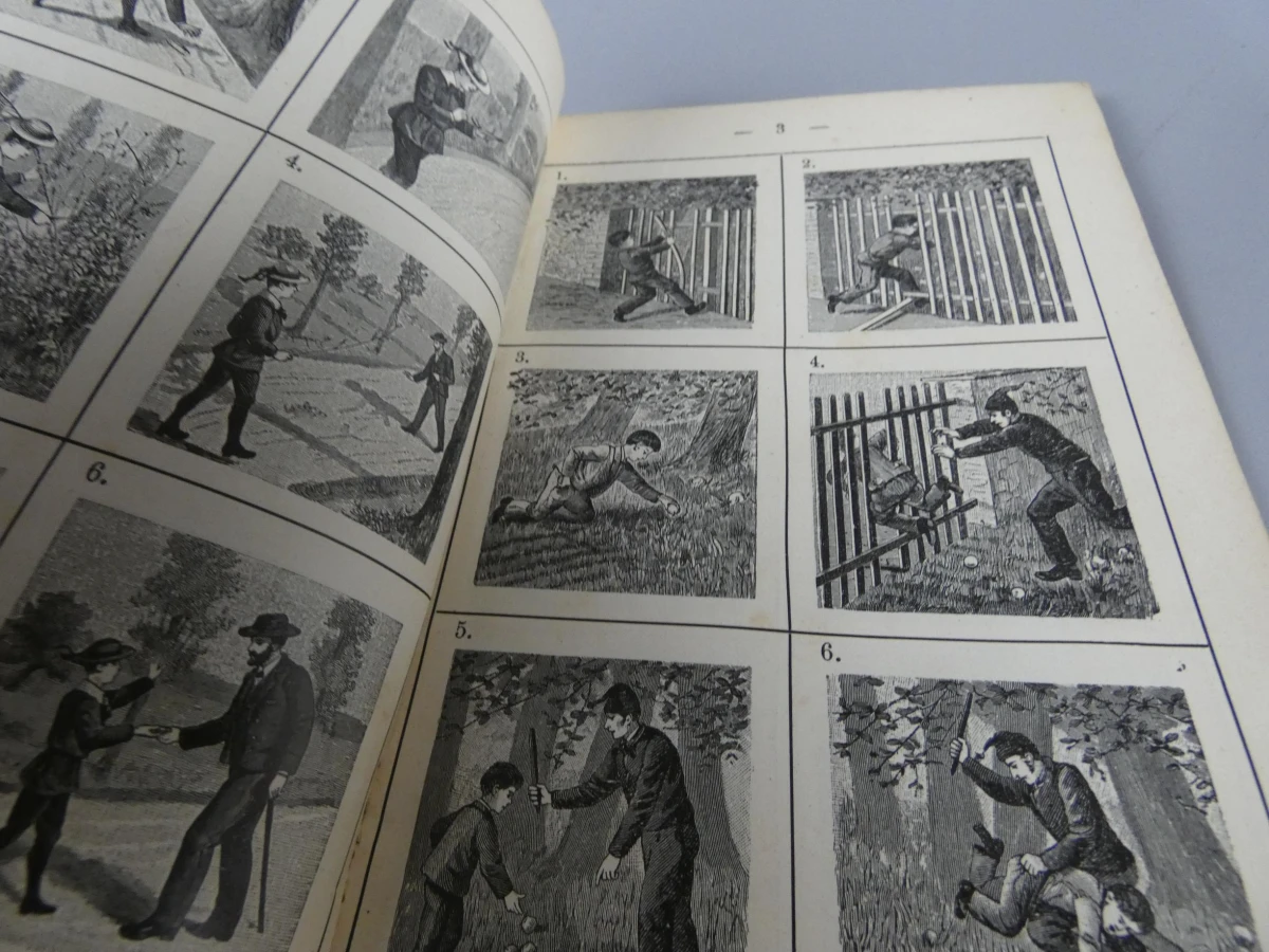 Antiek Belgisch schoolboek BILDERSAAL FÜR DEN SPRACHENUNTERRICHT" 1911