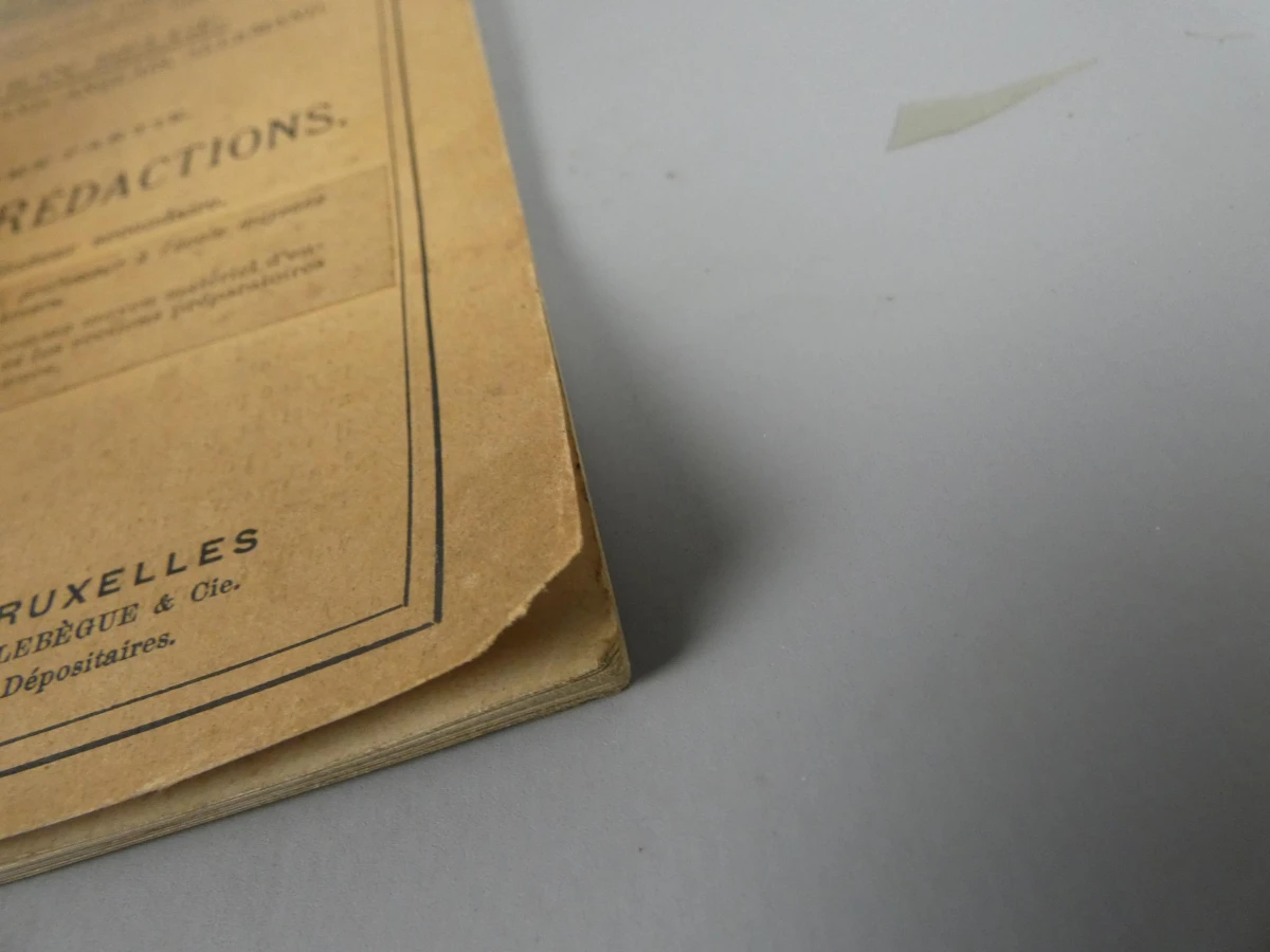 Antiek Belgisch schoolboek BILDERSAAL FÜR DEN SPRACHENUNTERRICHT" 1911