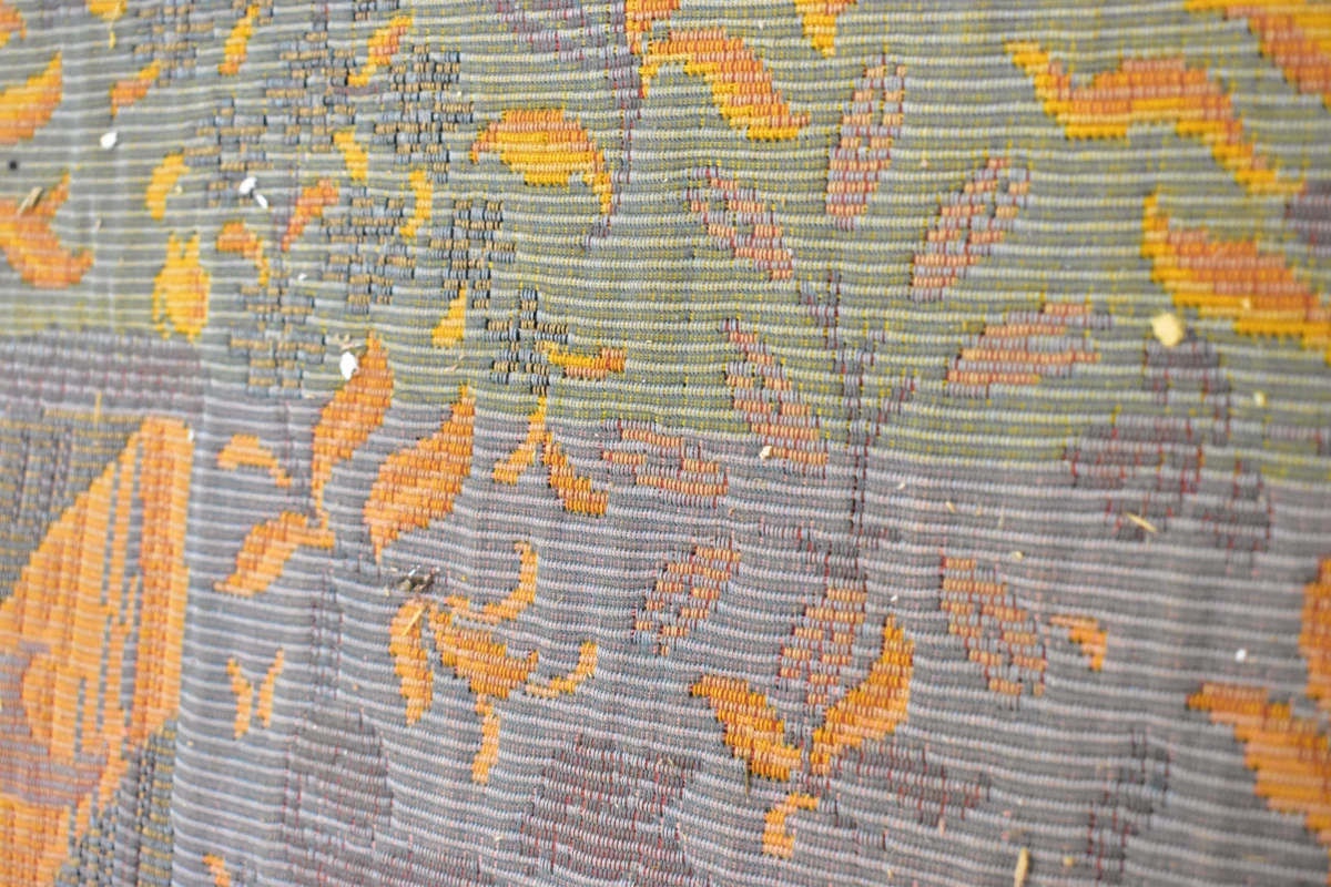 Groot jacquard wandtapijt "La Dame à la Licorne – Le Goût" naar middeleeuws voorbeeld