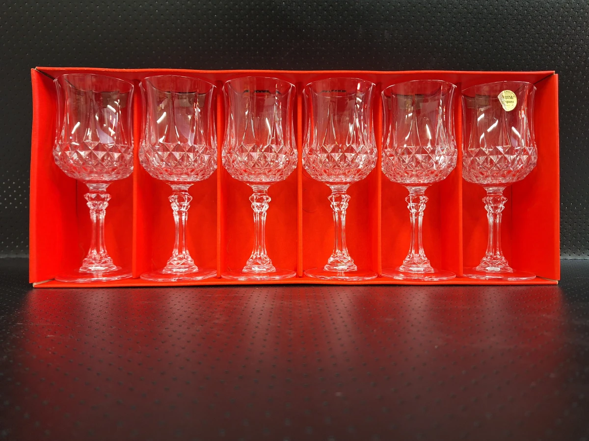 Set Cristal d’Arques Longchamp kristallen glazen - 18 stuks in 3 formaten (12 / 17,5 / 25 cl)