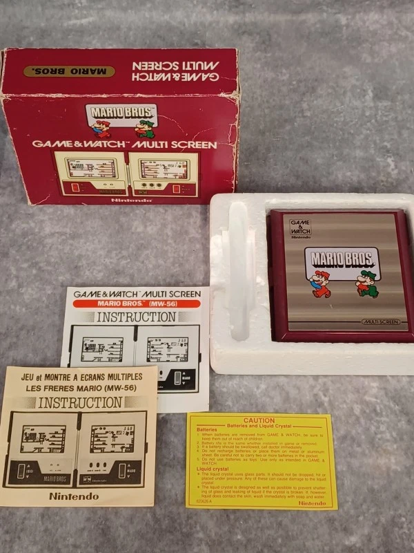 Zeldzame Nintendo Game & Watch: Mario Bros. (MW-56) - Compleet in Doos (CIB)