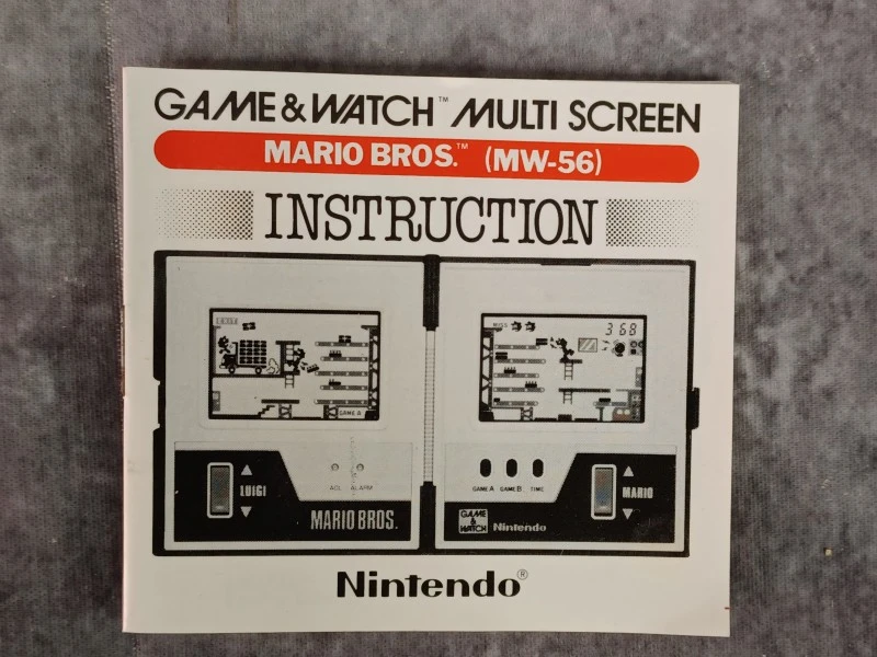Zeldzame Nintendo Game & Watch: Mario Bros. (MW-56) - Compleet in Doos (CIB)