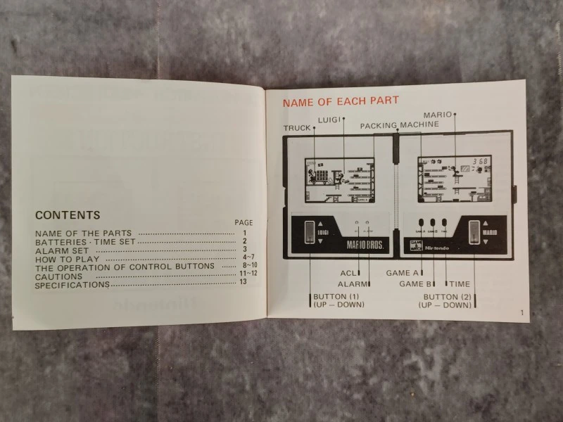 Zeldzame Nintendo Game & Watch: Mario Bros. (MW-56) - Compleet in Doos (CIB)