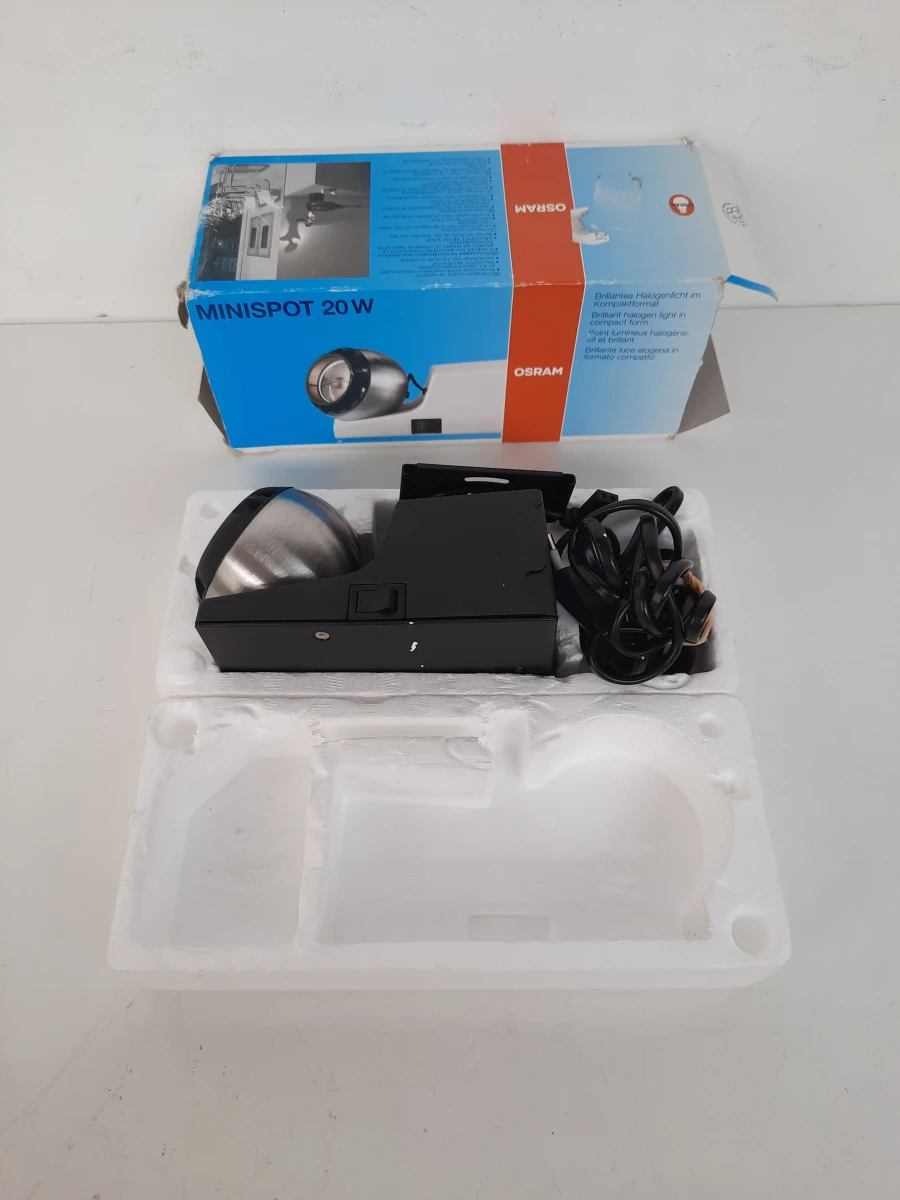 Vintage Osram Minispot 20W 'Eyeball' Spotlight (In Originele Doos)