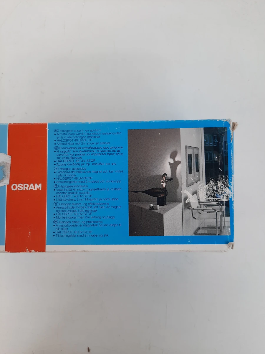 Vintage Osram Minispot 20W 'Eyeball' Spotlight (In Originele Doos)