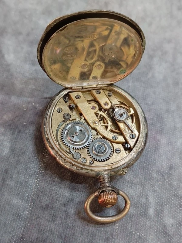Kavel van 5 antieke zakhorloges - Decoratieve collectie - Eind 19e/begin 20e Eeuw