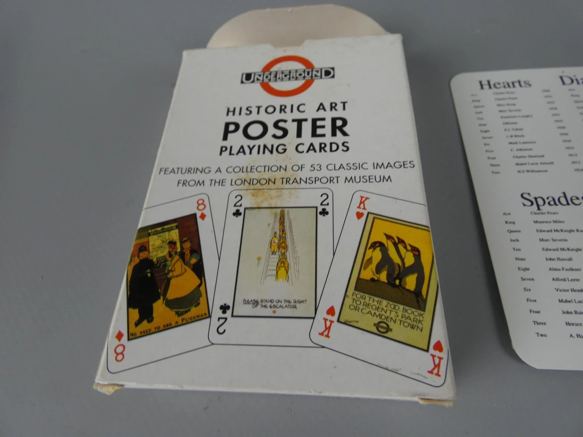 London Underground Historic Art Poster speelkaarten