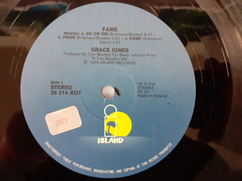 Vinyl: Grace Jones: Fame