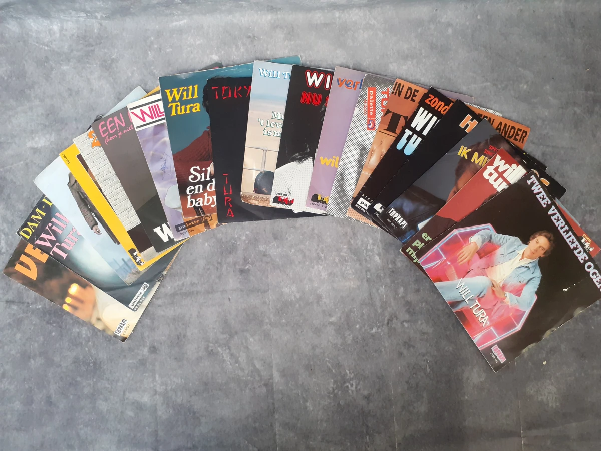 Vinyl: Lot van 20 originele 7-inch singles van Will Tura (2)