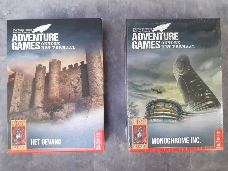 Bordspel: Adventure Games: Monochrome Inc. & Het Gevang - 999 Games
