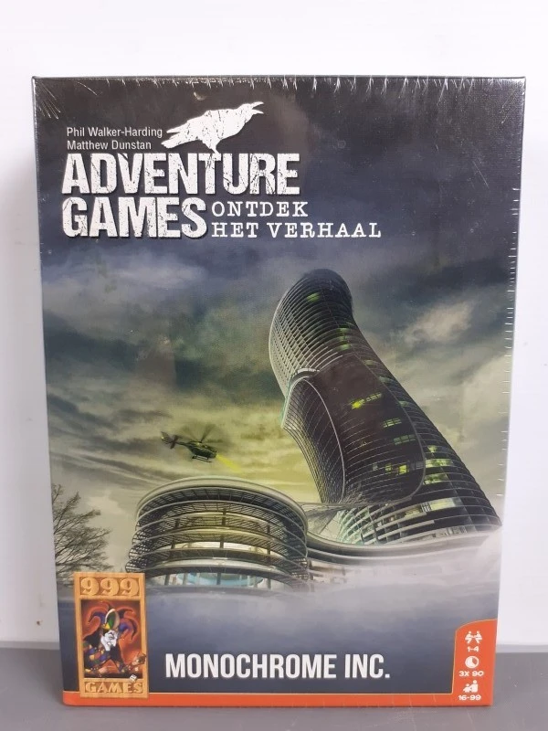 Bordspel: Adventure Games: Monochrome Inc. & Het Gevang - 999 Games