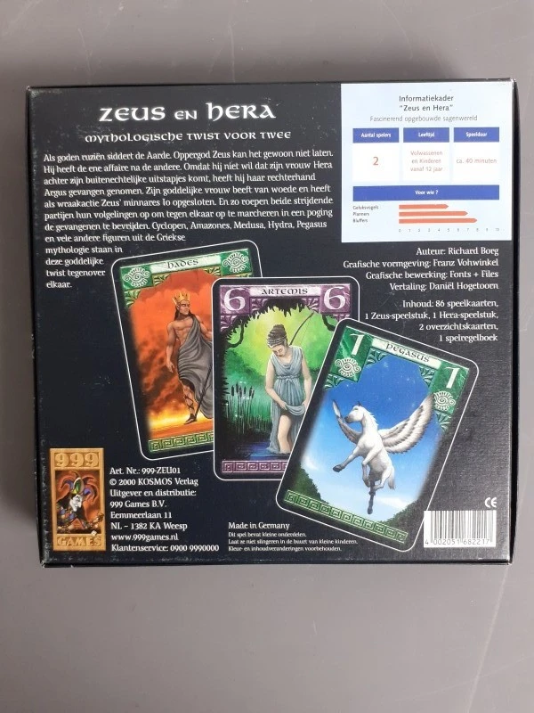 bordspel: Zeus en Hera - 999 Games