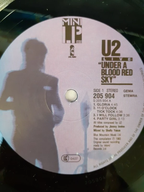 Vinyl: U2 Live - "Under a blood red sky"