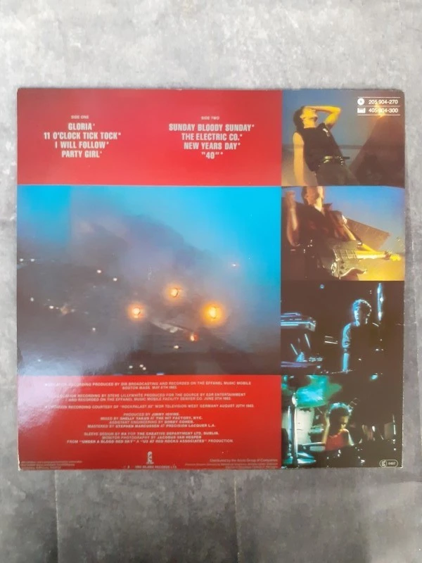 Vinyl: U2 Live - "Under a blood red sky"