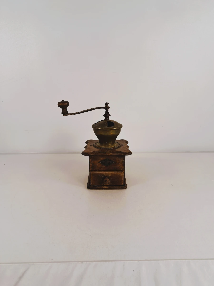Set van 5 vintage handmolens voor koffie of kruiden