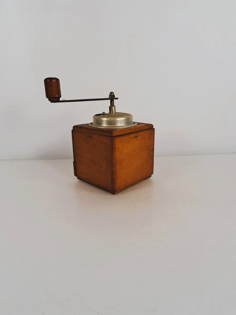 Set van 5 vintage handmolens voor koffie of kruiden