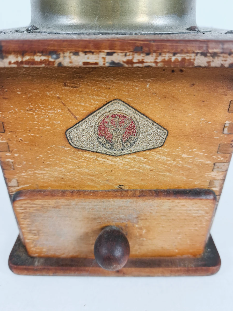Set van 5 vintage handmolens voor koffie of kruiden