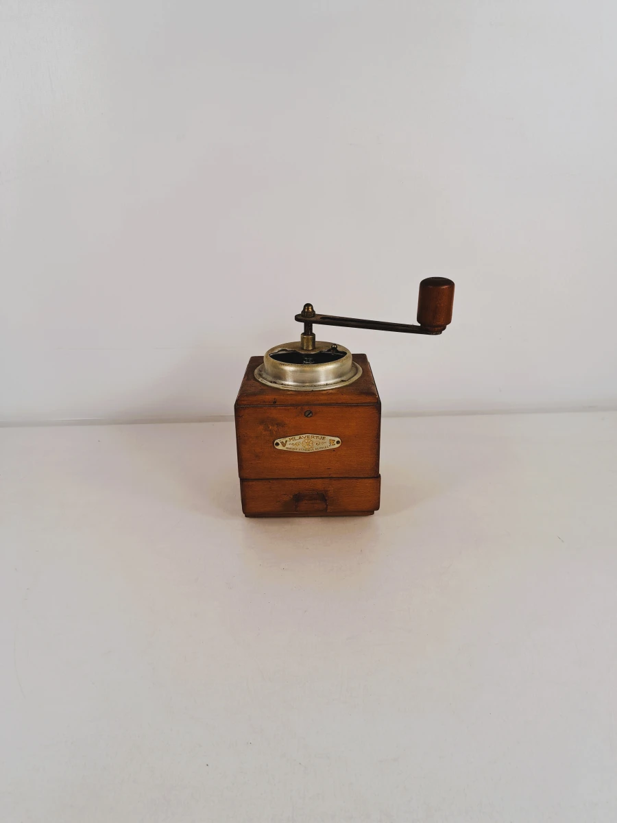 Set van 5 vintage handmolens voor koffie of kruiden