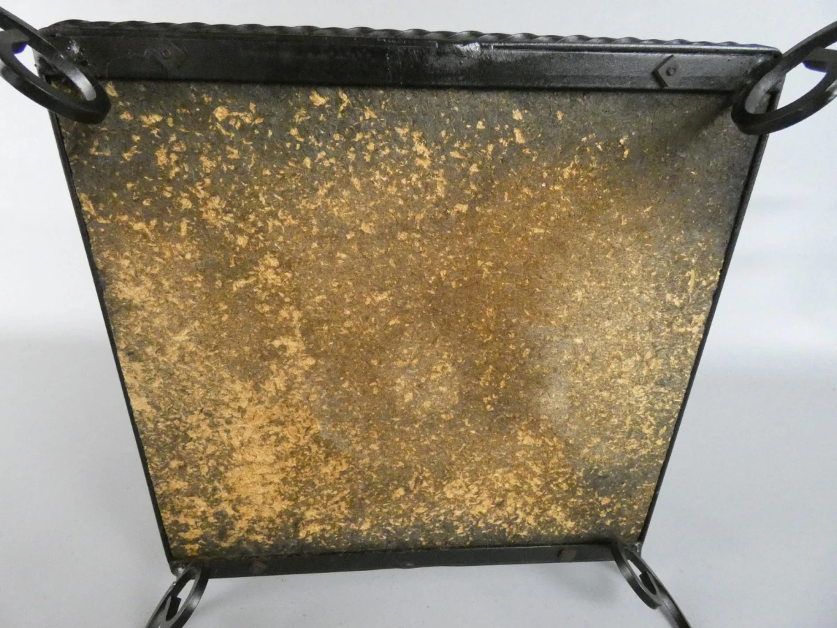 Vintage bijzettafel met tegels