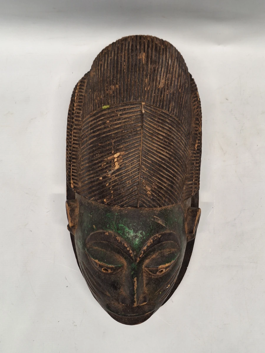 Traditioneel Kifwebe-masker - Handgesneden Afrikaans houten masker uit Congo (Luba/Songye)