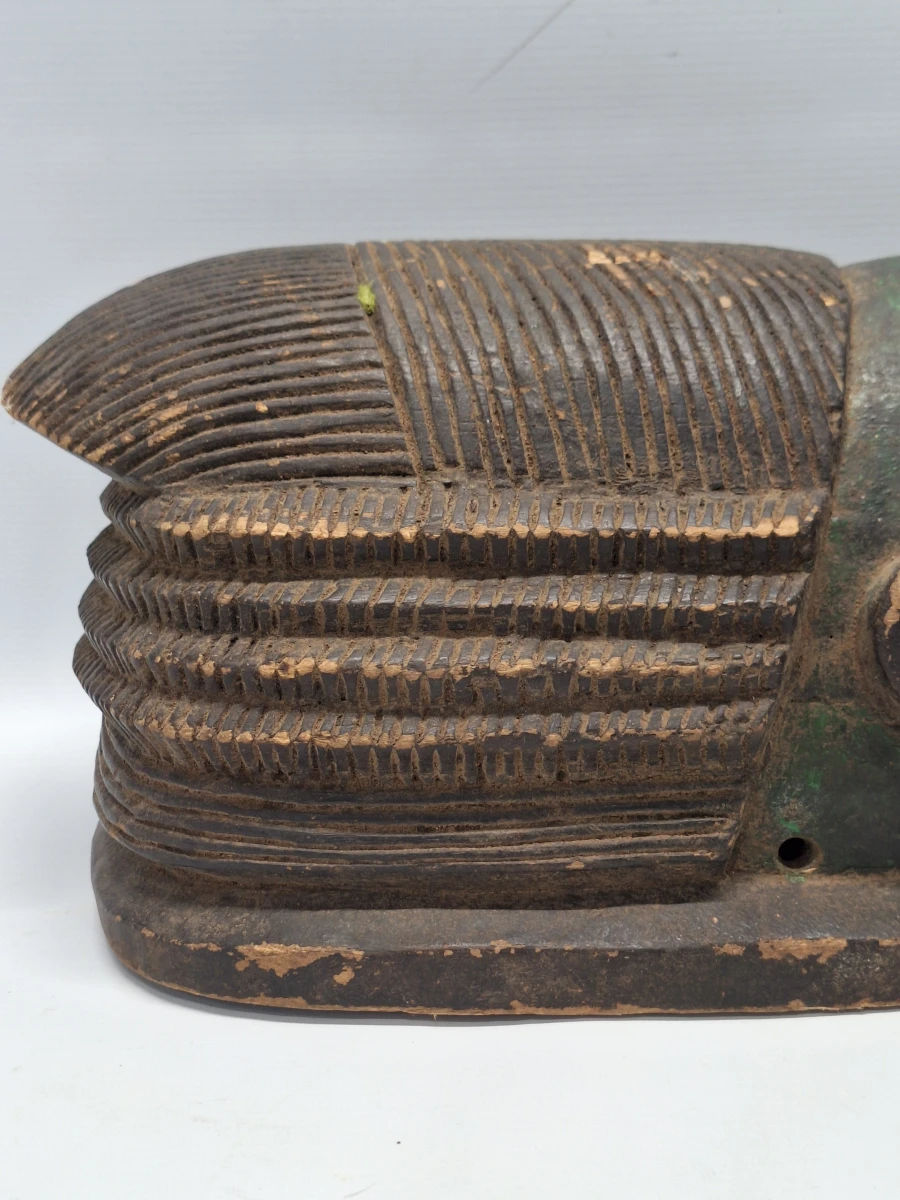 Traditioneel Kifwebe-masker - Handgesneden Afrikaans houten masker uit Congo (Luba/Songye)