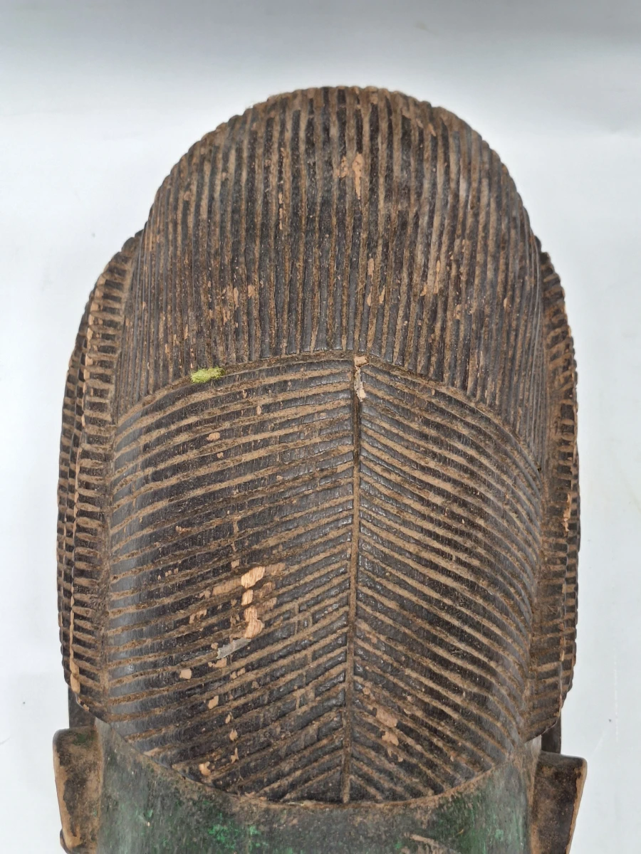 Traditioneel Kifwebe-masker - Handgesneden Afrikaans houten masker uit Congo (Luba/Songye)