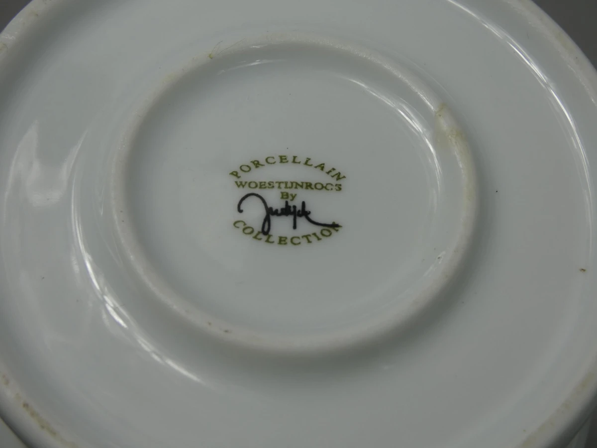Set van 2 porseleinen apothekerspotten Centaurea Cyanus