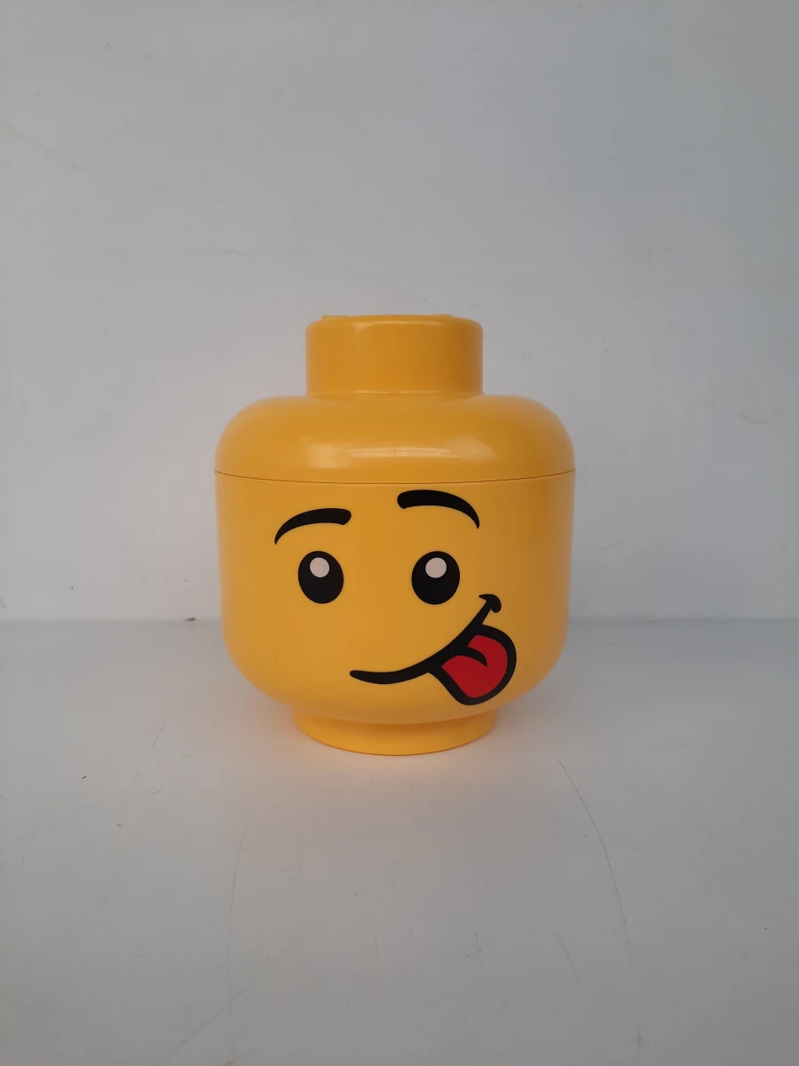 Originele LEGO Opbergbox Hoofd "Silly" – Room Copenhagen (Maat S)